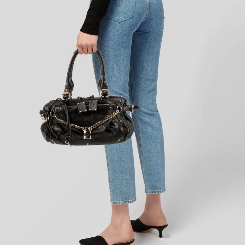Black Chloe Paddington shoulder bag - Picture 2 of 7
